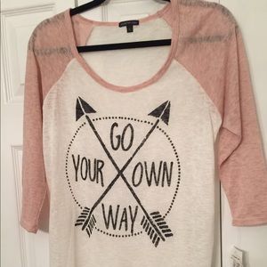 Cute burn out shirt NWT
